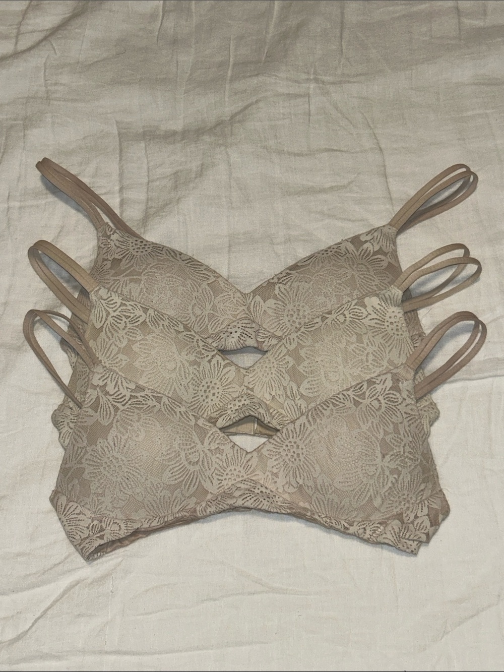 Aerie Real Sunnie Wireless Pushup Bras Bundle of 3
